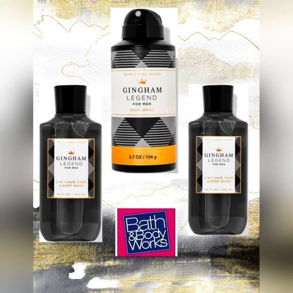 Bath & Body Works Other - LAST CHANCE! Bath & Body Works GINGHAM LEGEND 3PC SET NEW